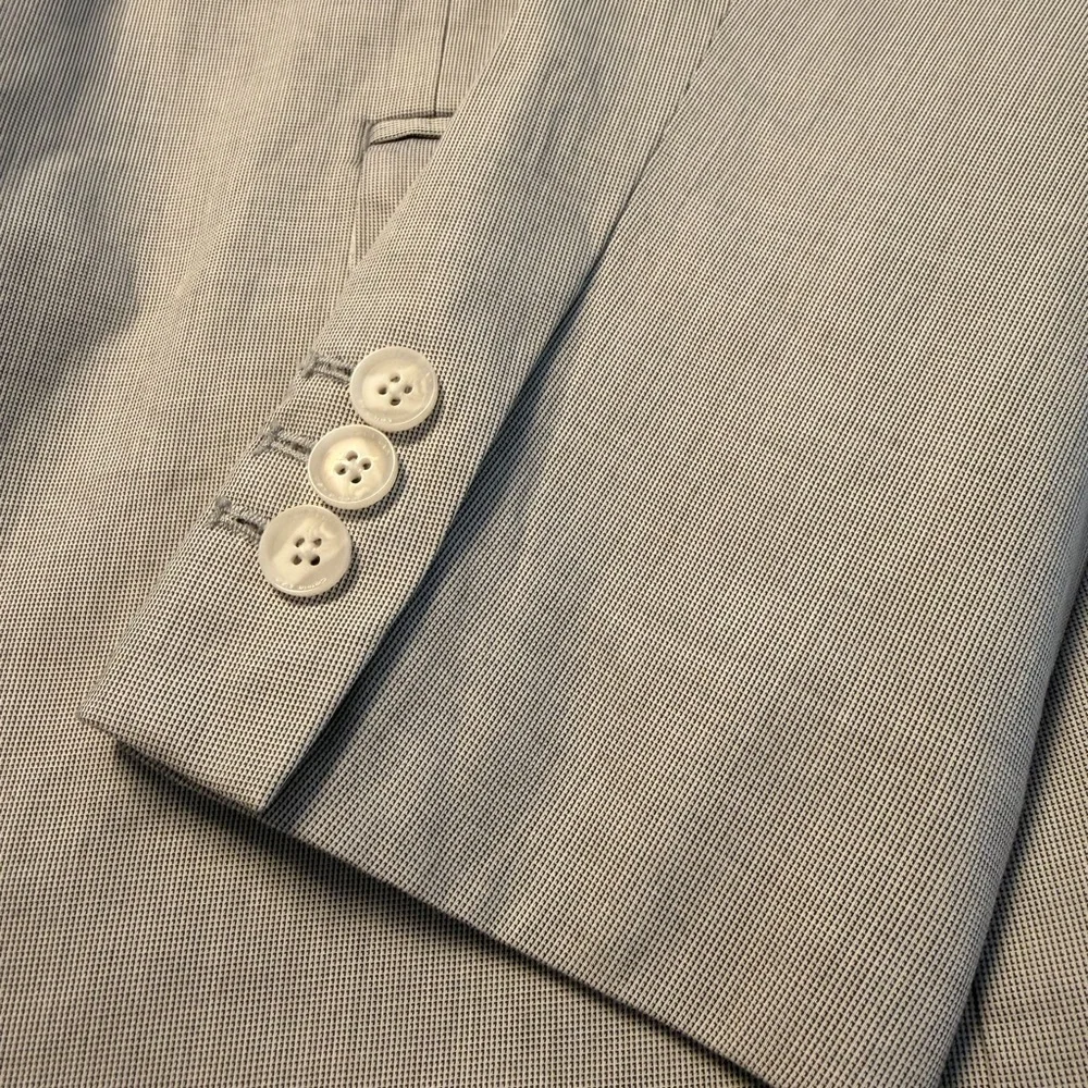 Calvin Klein Light Gray Single-Breasted Blazer